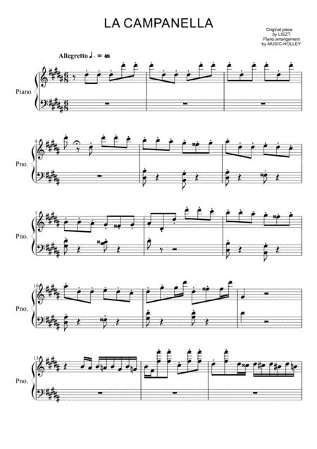 la campanella sheet music piano